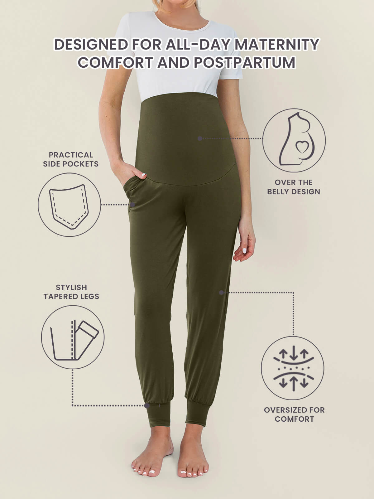 Cloud Pants Joggers - Maternity & Postpartum (End of Season Sale)