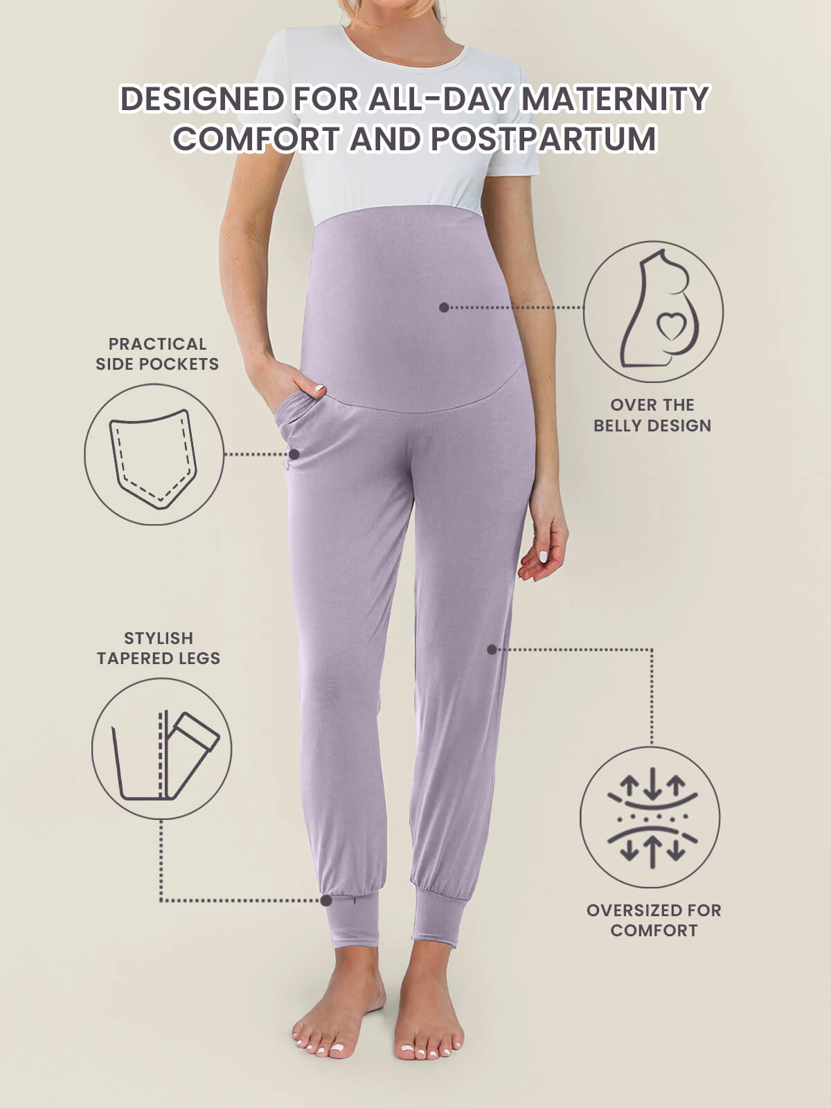 Cloud Pants Joggers - Maternity & Postpartum (End of Season Sale)