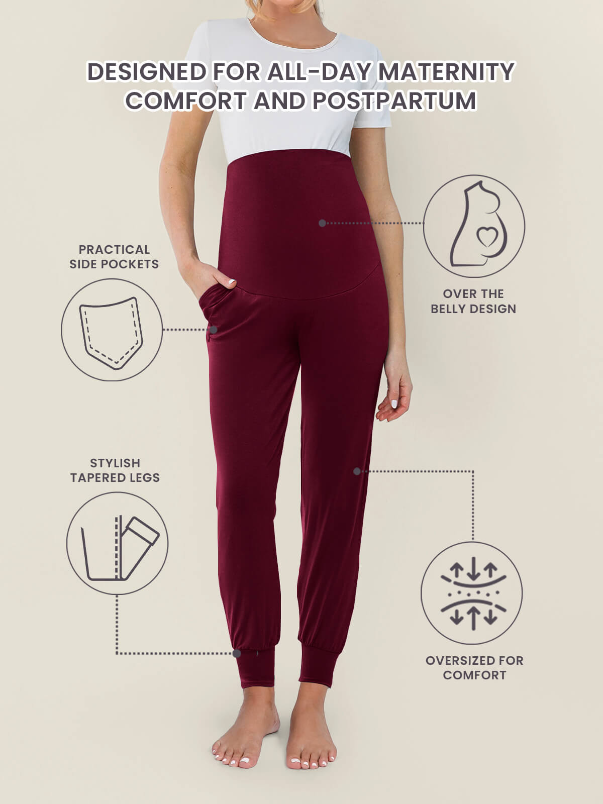 Cloud Pants Joggers - Maternity & Postpartum (End of Season Sale)