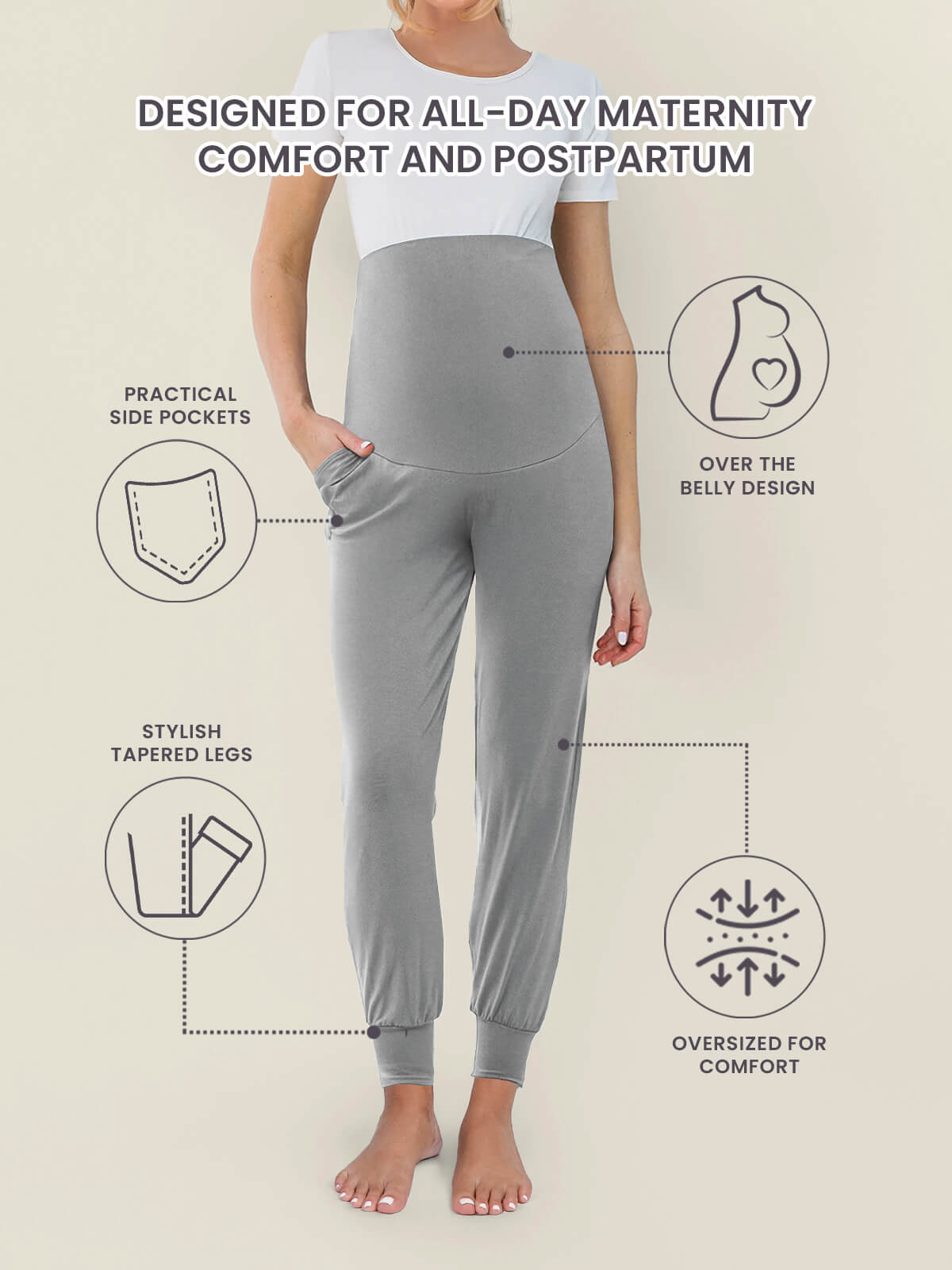 Cloud Pants Joggers - Maternity & Postpartum (End of Season Sale)