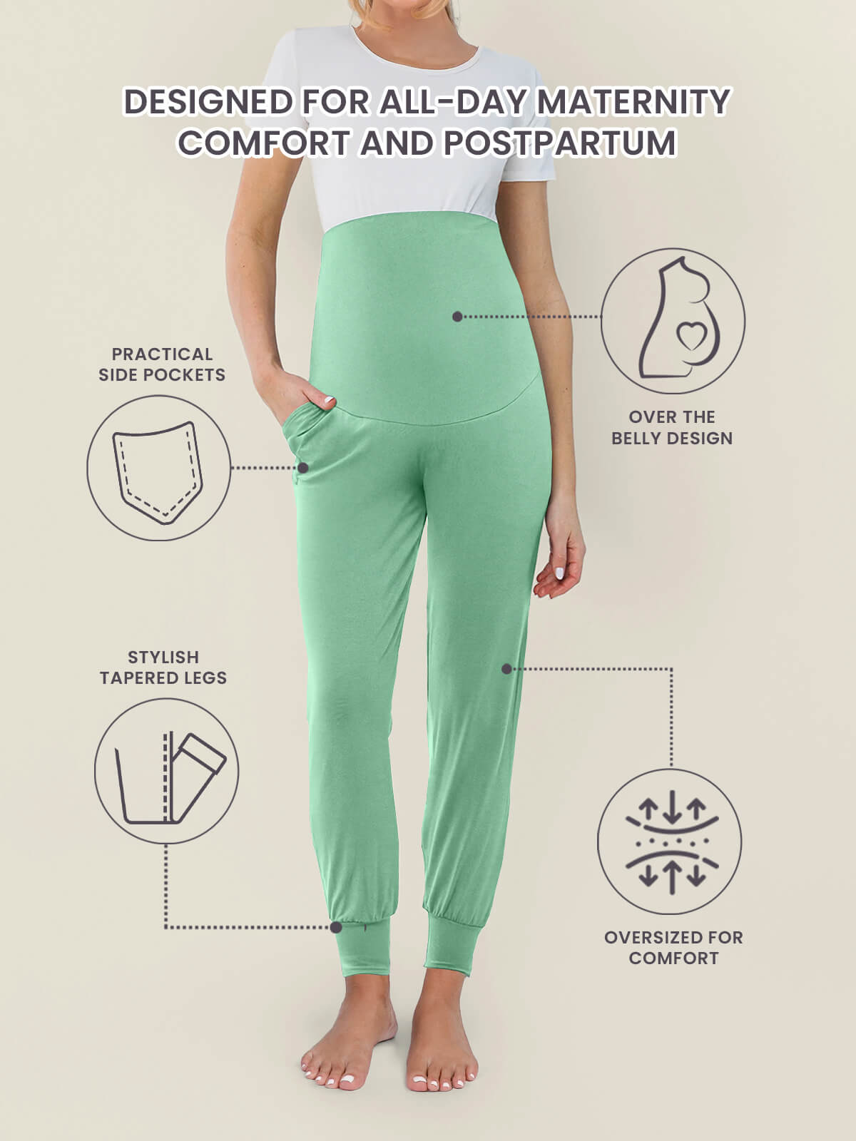 Cloud Pants Joggers - Maternity & Postpartum (End of Season Sale)