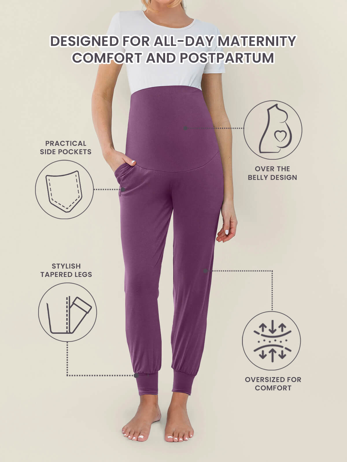 Cloud Pants Joggers - Maternity & Postpartum (End of Season Sale)