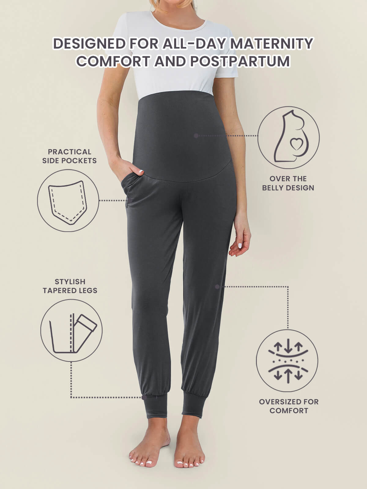 Cloud Pants Joggers - Maternity & Postpartum (End of Season Sale)